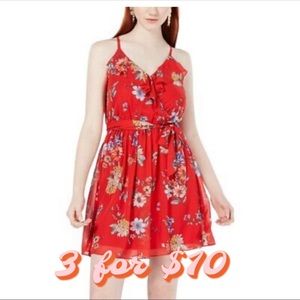 Red Floral Dress by BCX